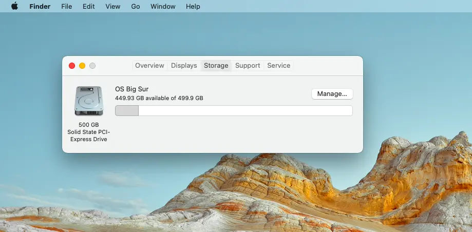 SSD Info on Macbook Pro