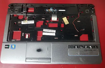 Acer aspire 5532 top cover palm rest used